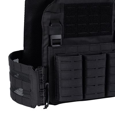 Chest Rig QR Plate Carrier LaseRcut SCHWARZ