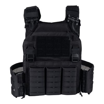 Chest Rig QR Plate Carrier LaseRcut SCHWARZ