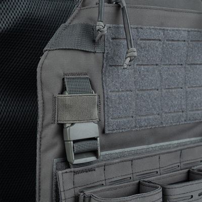 Chest Rig QR Plate Carrier Lasercut GRAU