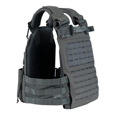 Chest Rig QR Plate Carrier Lasercut GRAU