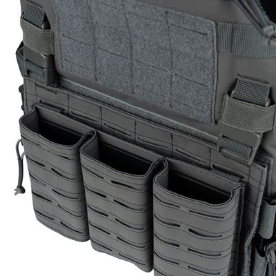Chest Rig QR Plate Carrier Lasercut GRAU