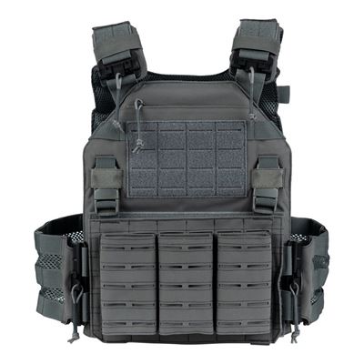 Chest Rig QR Plate Carrier Lasercut GRAU