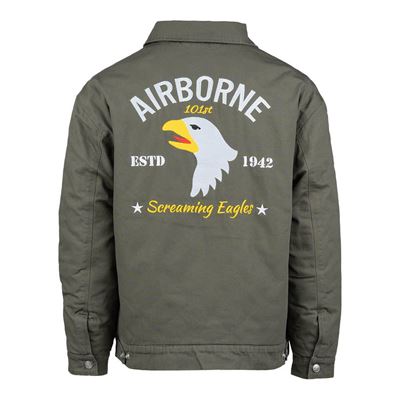 HERITAGE AIRBORNE Jacke mit Stickerei GRÜN