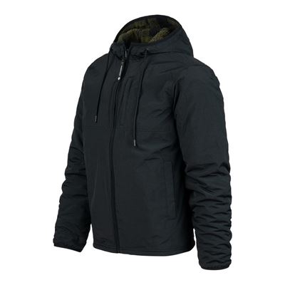 Beidseitig tragbare Sherpa-Softshell-Jacke SCHWARZ/OLIV