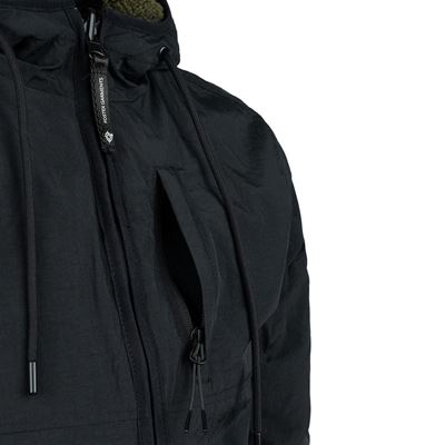 Beidseitig tragbare Sherpa-Softshell-Jacke SCHWARZ/OLIV