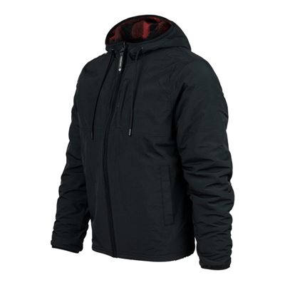 Beidseitig tragbare Sherpa-Softshell-Jacke SCHWARZ/ROT