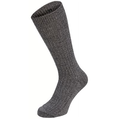 Extra hohe Socken Styl BW mit Ferse GRAU
