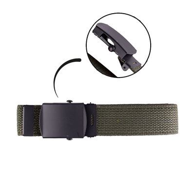 Hosengürtel US mit black buckle OLIV Länge 130cm