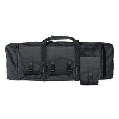 Gewehrtasche 90 cm mit 3 Taschen SCHWARZ