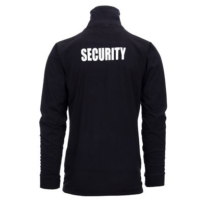 Rollkragenpullover SECURITY Langarm SCHWARZ