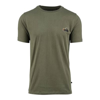 T-Shirt „WWII Motorrad Liberator WLA Badge“ GRÜN FOSTEX 133651 2