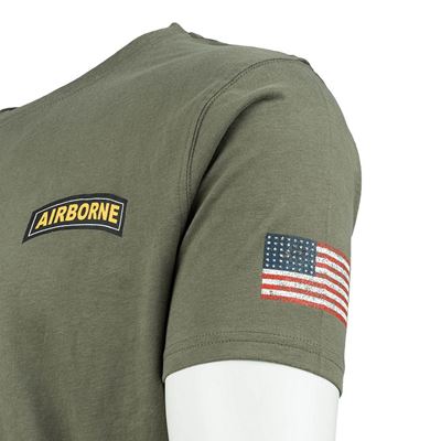 T-Shirt 101st Airborne Roundel GRÜN FOSTEX 133657 9