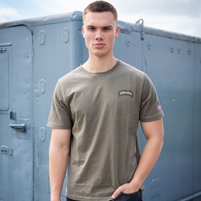 T-Shirt 101st Airborne Roundel GRÜN FOSTEX 133657 8