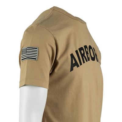 T-Shirt AIRBORNE mit Aufnäher der 101. Division auf dem Ärmel SAND FOSTEX 133670-P 12