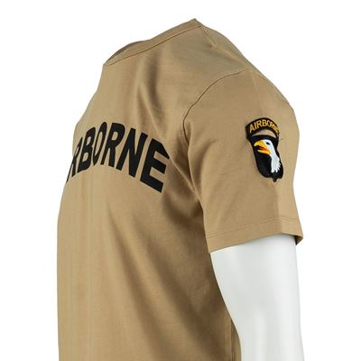 T-Shirt AIRBORNE mit Aufnäher der 101. Division auf dem Ärmel SAND FOSTEX 133670-P 11