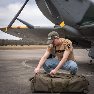 T-Shirt AIRBORNE mit Aufnäher der 101. Division auf dem Ärmel SAND FOSTEX 133670-P 8