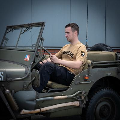 T-Shirt AIRBORNE mit Aufnäher der 101. Division auf dem Ärmel SAND FOSTEX 133670-P 5