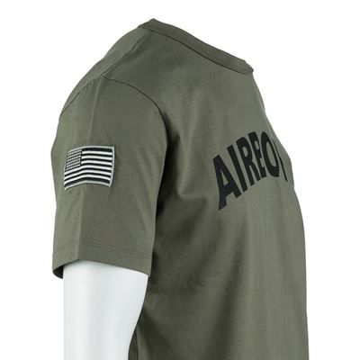 T-Shirt AIRBORNE mit Aufnäher der 101. Division auf dem Ärmel GRÜN FOSTEX 133670-Z 5