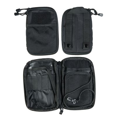 Gürtelpouch MOLLE mit Mesh SCHWARZ