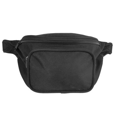 Bauchtasche FANNY PACK zwei Fächer SCHWARZ