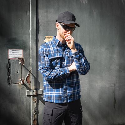 Flanellhemd CONTRACTOR Blue/grey