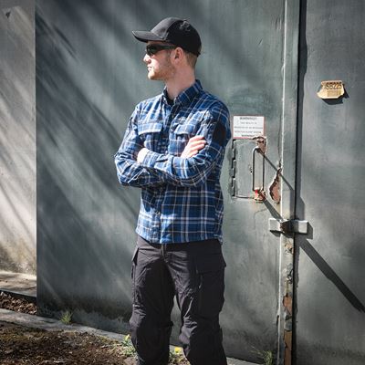 Flanellhemd CONTRACTOR Blue/grey