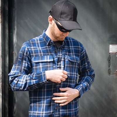 Flanellhemd CONTRACTOR Blue/grey