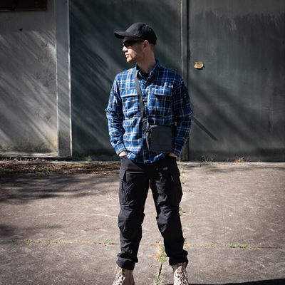 Flanellhemd CONTRACTOR Blue/grey