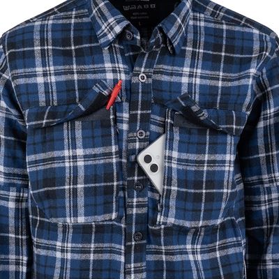 Flanellhemd CONTRACTOR Blue/grey