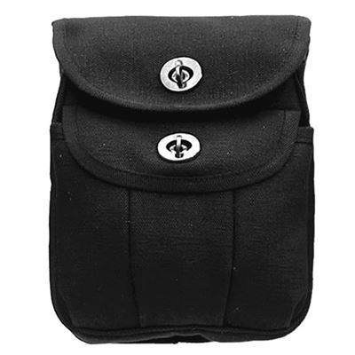 Gürtelpouch RANGER aus Leine SCHWARZ