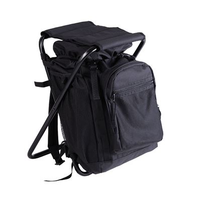 Rucksack mit Hocker 20l SCHWARZ