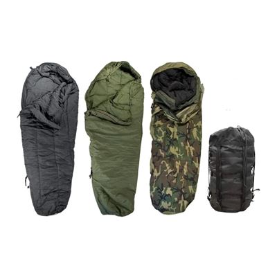 Schlafsack komplett US "Modular Sleep System" 4ST original WOODLAND gebraucht