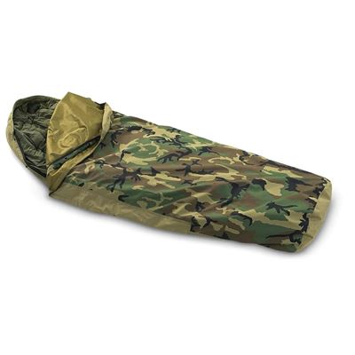 Schlafsack komplett US "Modular Sleep System" 4ST original WOODLAND gebraucht