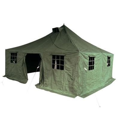 Armeezelt klein PE 4,8x4,8 m GRÜN