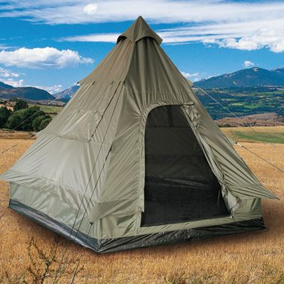 Tipi Zelt mit Ofenöffnung & Schneeschürze 4 Personen Wasserdichtes Teepee Zelt für Familien Camping, 4 Jahrzeit Pyramidenzelt für Wandern, Outdoor, Trekking, Jagen, Angeln (Braun Tipi Zelt mit Ofenöffnung & Schneeschürze 4 Personen Wasserdichtes Teepee Zelt für Familien Camping, 4 Jahrzeit Pyramidenzelt für Wandern, Outdoor, Trekking, Jagen, Angeln (Braun