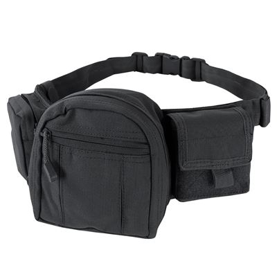 Bauchtasche FANNY PACK mit Gürtel SCHWARZ