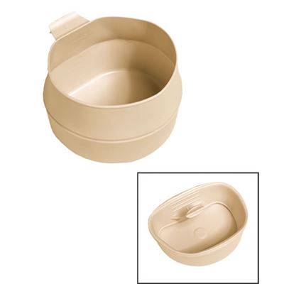 Tasse faltbar SCHWEDISCH FOLD-A-CUP® aus Kunststoff 600ml KHAKI
