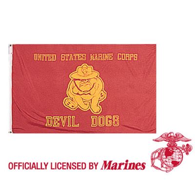 Flagge USMC DEVIL DOGS ROT