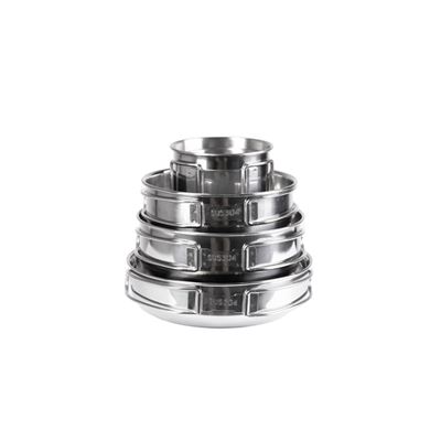 Camping Geschirr Set Edelstahl 5 teilig MIL-TEC® 14648200 2