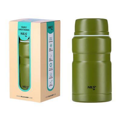 Thermosbehälter für Speisen 750 ml GRÜN NILS Camp 15-02-050 11