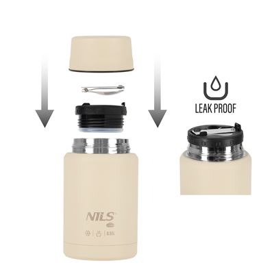 Thermosbehälter für Speisen 750 ml GRÜN NILS Camp 15-02-130 9
