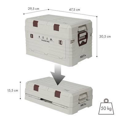 Faltbare Box mit Deckel 42 l SAND NILS Camp 15-03-602 5