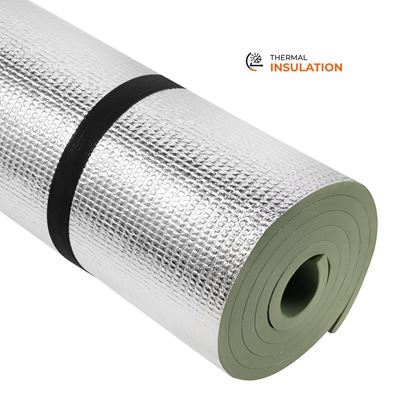 Schaumstoff-Isomatte mit ALU-Folie 190 × 60 × 1,2 cm GRÜN/ALU NILS Camp 15-05-408 8