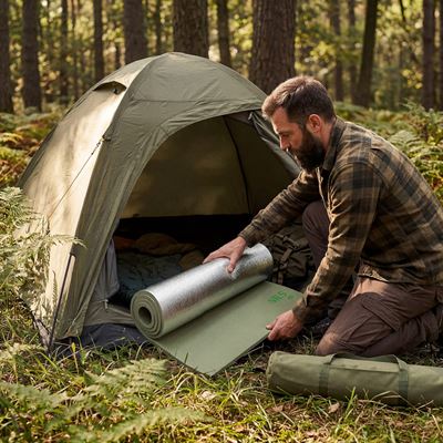 Schaumstoff-Isomatte mit ALU-Folie 190 × 60 × 1,2 cm GRÜN/ALU NILS Camp 15-05-408 4