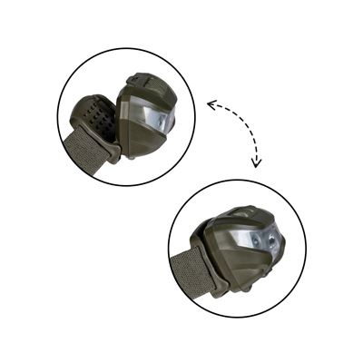 Stirnlampe LED CREE XPE OLIV MIL-TEC® 15168001 2