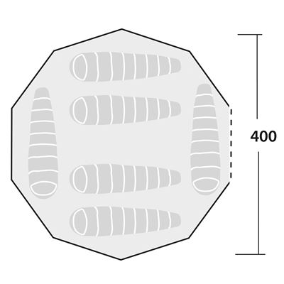 Zelt für 6 Personen KLONDIKE Hydrotex Polycotton