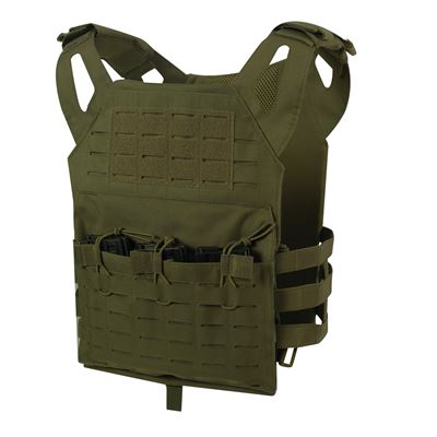 Plate Carrier LASER CUT MOLLE Plattenträger leicht GRÜN ROTHCO 15290 4