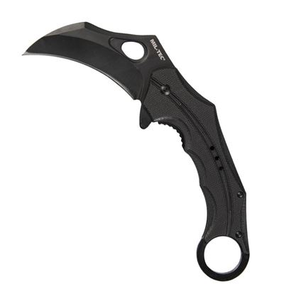 Klappmesser G10 Karambit glatte Klinge SCHWARZ