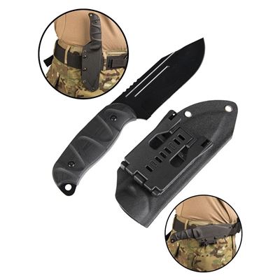 Kampfmesser G10 mit KYDEX® Holster SCHWARZ