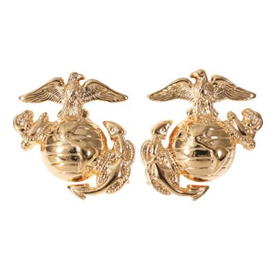 Anstecker SUBDUED MARINE CORP GLOBE & ANCHOR GOLD